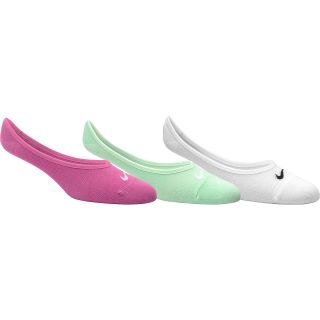 NIKE Womens Footie Training Socks   3 Pack   Size: Medium, Pink/green