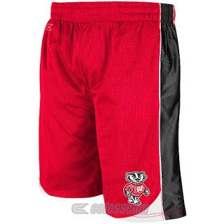 COLOSSEUM Mens Wisconsin Badgers Vector Shorts   Size Large, Red