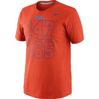NIKE Mens Florida Gators 24/7 Short Sleeve T Shirt   Size: Small, Orange