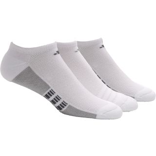 adidas 3PK Superlite No Show Socks   Size: Sock Size 6 12, White/aluminum 2/med