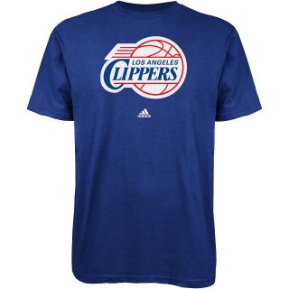 adidas Mens Los Angeles Clippers Full Primary Logo Short Sleeve T Shirt   Size: