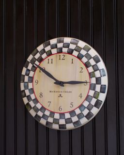 Courtly Check Clock