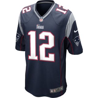 NIKE Mens New England Patriots Tom Brady Game Team Color Jersey   Size: Large,