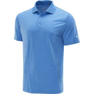 NIKE Mens Victory Stripe Short Sleeve Golf Polo   Size: Large, Valor Blue
