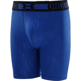 UNDER ARMOUR Boys HeatGear Sonic Fitted 4 inch Shorts   Size: Small, Royal/neo