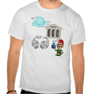 Ice Bank Mice Elf (I Spank Myself) Cartoon T Shirt