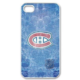Casesspecial Ice hockey series NHL Montreal Canadiens Team Logo handmade White case for Iphone 4/4S: Cell Phones & Accessories