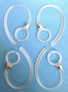 4pcs White/Clear Earhooks for Motorola Elite Flip HZ720 HX550 H19 H19txt H17 H17txt H525 H520 BOOM 89605N Wireless Bluetooth Headset H 17 H17 txt H525 HZ 720 HX 550 H19 txt Headsets Ear Hooks Loops Clips Earloops Earclips Stabilizers Earloop Earclip Replac