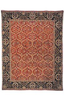 Safavieh Old World Collection OW119A Handmade Red and Navy Wool Area Rug, 3 Feet by 5 Feet  