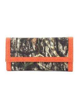 Mossy Oak Orange Camouflage Western Wallet for Women: Clothing
