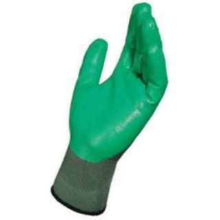 MAPA Ultrane 554 Nitrile Medium Duty Glove, Work, 9 1/4" Length, Size 7, Green (Bag of 10 Pairs): Industrial & Scientific