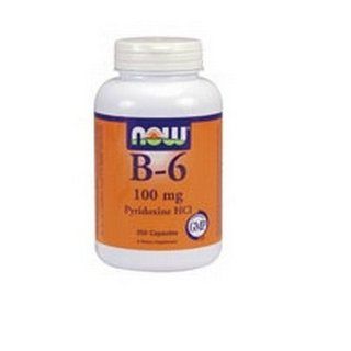 NOW Foods Vitamin B 6, 250 Capsules / 100mg (Pack of 2): Health & Personal Care