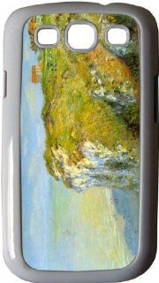 Rikki KnightTM Edouard Manet Art Cliffs   White Hard Rubber TPU Case Cover for Samsung Galaxy i9300 Galaxy S3 Cell Phones & Accessories