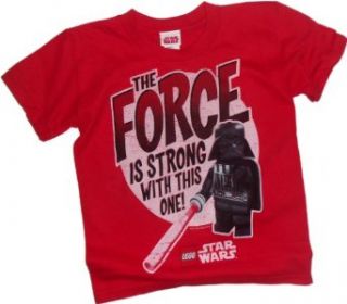 Lego Star Wars    "The Force Is Strong With This One!" Juvenile T Shirt, Juvenile Small: Clothing