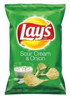 Lay's Potato Chips, Sour Cream and Onion, 9.5 Ounce : Potato Chips And Crisps : Grocery & Gourmet Food