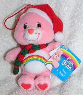Care Bears 5" Plush Cheer Bear Christmas Ornament with Scarf and Santa Hat Toys & Games