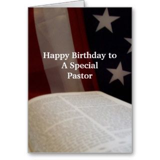 Happy Birthday Christian Card PASTOR   BF