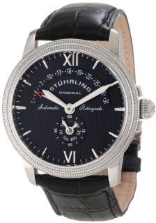 Stuhrling Original Men's 340.33151 Symphony Saturnalia Chairman Automatic Day and Date Black Watch: Watches