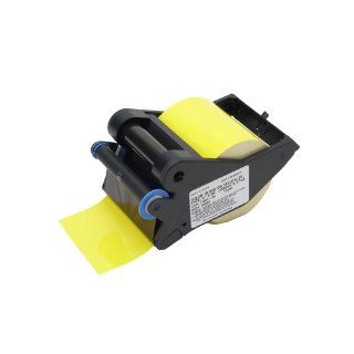 Brady 64686 Labelizer Plus and VersaPrinter 90' Length x 4" Width, B 549 Cold Temperature Label Stock, Yellow and Black Tape Cartridge: Industrial Warning Signs: Industrial & Scientific