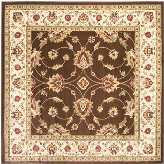 Safavieh Lyndhurst Collection LNH553 2512 Brown and Ivory Square Area Rug, 6 Feet 7 Inch  