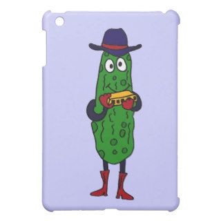 XX  Funny Pickle Playing Harmonica Cartoon iPad Mini Case