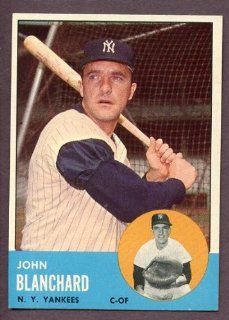 1963 Topps #555 John Blanchard Yankees NR MT 235122 Kit Young Cards: Sports Collectibles