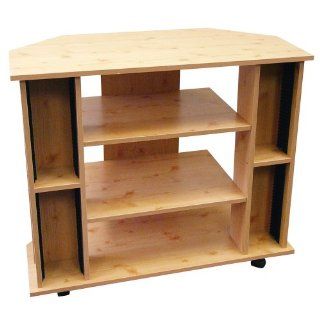 ORE International R556NA Corner TV Stand Natural Color   Entertainment Stands