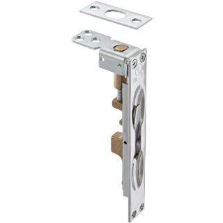 Rockwood 557.26 Brass Lever Extension Flush Bolt for Plastic & Wood Door, 1" Width x 6 3/4" Height, Polished Chrome Plated Finish Industrial Hardware