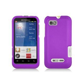 Purple Hard Cover Case for Motorola Defy XT XT556 XT557 XT557D: Cell Phones & Accessories