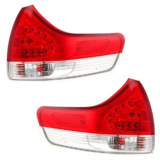 2011 2012 2013 Toyota Sienna (LE, XLE, Base & Limited Models Only) Taillight Taillamp Rear Brake Tail Light Lamp (Quarter Panel Outer Body Mounted) Pair Set Right Passenger AND Left Driver Side (11 12 13) Automotive