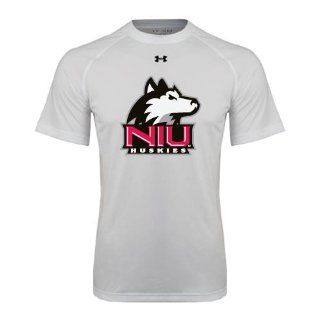 Northern Illinois Under Armour White Tech Tee 'NIU Huskies /w Huskey' : Sports Fan T Shirts : Sports & Outdoors
