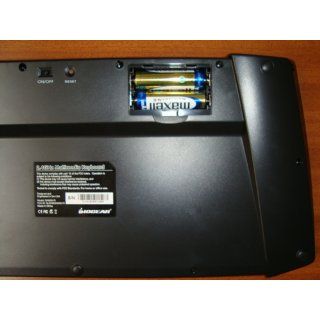 IOGEAR Multimedia Keyboard with Laser Trackball and Scroll Wheel, 2.4GHz Wireless GKM561R (Black): Electronics
