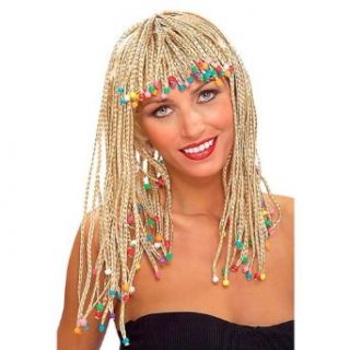 Blonde Beaded Cornrow Wig Clothing