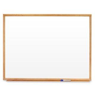 Quartet S577   Standard Dry Erase Board, Melamine, 72 x 48, White, Oak Finish Wood Frame QRTS577 : Electronics