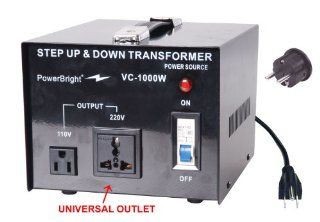 Power Bright VC1000W Voltage Transformer 1000 Watt Step Up/Down converter 110/120 Volt   220/240 Volt: Patio, Lawn & Garden