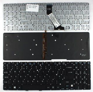 Acer Aspire Timeline Ultra M5 581T 6490 Backlit Black Windows 8 UK Replacement Laptop Keyboard: Computers & Accessories