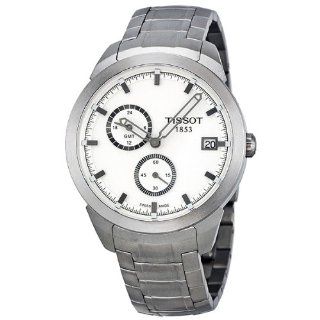 Tissot Titanium GMT White Dial Mens Watch T0694394403100: Tissot: Watches
