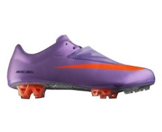 Nike Mercurial Vapor VI FG Mens Soccer Cleats [396125 584] Violet Pop/Total Orange Dark Obsidian Mens Shoes 396125 584 12: Shoes