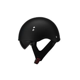 LS2 Helmets HH566 Half Helmet with Visor (Solid Matte Black, Large): Automotive