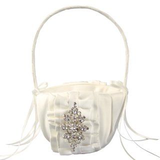 Ivy Lane Design Wedding Accessories Isabella Flower Girl Basket, Ivory: Home & Kitchen