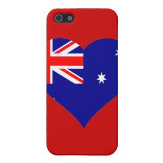 Australian Flag Heart iPhone Cases Cover For iPhone 5
