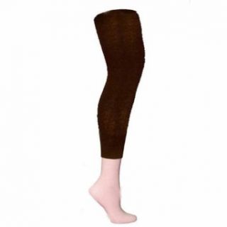 Luxury Divas Soft Flat Knit Brown Warm Footless Legging Tights Size Small at  Women�s Clothing store: