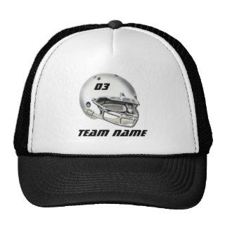 White Football Helmet Hats