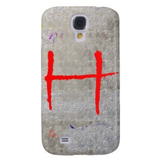 Painted Wall Graffiti Red Letter H Speck iPhone 3G Galaxy S4 Covers