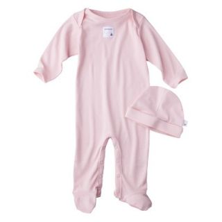 Burts Bees Baby Newborn Organic Lap Shoulder Coverall and Hat Set   Bloosom 0 