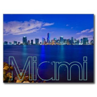 Miami, Florida, The Magic City at dawn. Post Card