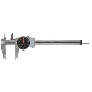 Brown & Sharpe 599 579 5 Dial Caliper, Stainless Steel, Black Face, 0 6" Range, +/ 0.001" Accuracy, 0.001" Resolution, Meets DIN 862 Specifications: Browne And Sharp Caliper: Industrial & Scientific
