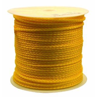 Rope King HBP 141000Y Hollow Braided Poly Rope   Yellow   1/4 inch x 1, 000 feet: Pulling And Lifting Ropes: Industrial & Scientific