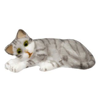 Dollhouse Miniature Nipper (Sleeping Grey Kitten or 1/2" Scale Cat): Toys & Games