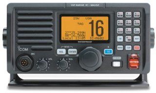 Icom IC M602 Waterproof Two Way Marine Radio (Black) GPS & Navigation